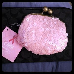 VERA WANG COIN PURSE pink lady